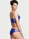 Victoria's Secret Blue Butterfly Embroidery Bikini Embroidered Knickers