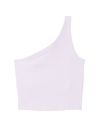 Victoria's Secret PINK Purple Whisper Rib One Shoulder Crop Top