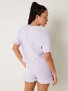 Victoria's Secret PINK Purple Whisper Summer Lounge Cotton Pyjama Short Sleeve TShirt