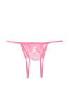 Victoria's Secret Tickled Pink Boho Floral Bikini Embroidered Knickers