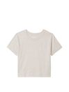 Victoria's Secret PINK Heather Oatmeal Beige Short Sleeve Shrunken T-Shirt