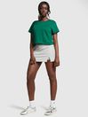 Victoria's Secret PINK Garnet Green Short Sleeve Shrunken T-Shirt