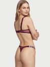 Victoria's Secret Kir Red Lace Thong Shine Strap Knickers