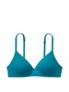 Victoria's Secret Evening Tide Blue Mini Logo Non Wired Lightly Lined Bra