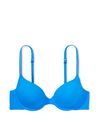 Victoria's Secret PINK Beach Blue Smooth With Shine Strap Lightly Lined Demi Bra