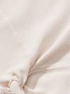 Victoria's Secret Linen White Double Knit Waffle Twist Top