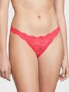 Victoria's Secret Hottie Pink Lace Thong Knickers