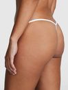 Victoria's Secret PINK Optic White Pointelle Cotton G String Knickers