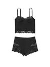Victoria's Secret Black Cupped Modal Cami and Knicker Set