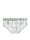 Victoria's Secret Seasalt Green Printed Hipster Seamless Knickers