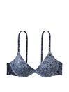 Victoria's Secret PINK Midnight Navy Blue Bandana Push Up Bikini Top