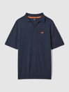 McLaren F1 Merino Wool Open Collar Polo Shirt
