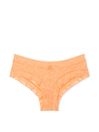 Victoria's Secret PINK Peach Jam Orange Cheeky Butterfly Lace Knickers