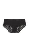 Victoria's Secret PINK Pure Black Hipster Lace Back Knickers