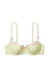 Victoria's Secret PINK Lime Green Lightly Lined Balcony Embroidered Butterfly Lace Bra