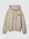 McLaren F1 Leather Patch Drawstring Hoodie