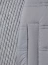 Reiss Soft Grey Trainer Hybrid Zip Through Quilted Jacket