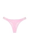 Victoria's Secret PINK Pink Bubble Shine Lace Thong Logo Knickers
