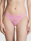 Victoria's Secret PINK Pink Bubble Thong Lace Knickers