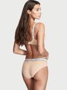Victoria's Secret Champagne Nude Hipster Logo Knickers