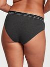 Victoria's Secret Charcoal Heather Grey Hipster Logo Knickers