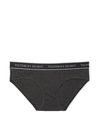Victoria's Secret Charcoal Heather Grey Hipster Logo Knickers