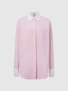 Reiss Pink Grace Plain Collared Shirt