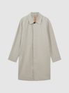 Private White Mid-Length Trench Coat