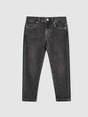 Reiss Black Harbour Junior Slim Stretch Cotton Jeans