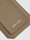 Reiss Clay Longford Leather Luggage Tag