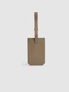 Reiss Clay Longford Leather Luggage Tag