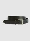 Reiss Black Albany Leather Belt