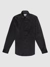 Reiss Black Storm Cotton Twill Slim Fit Shirt