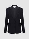 Reiss Navy Haisley Petite Single Breasted Suit Blazer