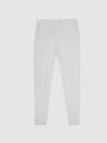 Reiss Soft Grey Manly Cashmere Blend Joggers
