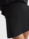Reiss Black Clara Mini Skirt