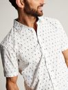 Joules Lloyd White Short Sleeve Classic Fit Printed Shirt