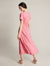 Joules Abigail Pink V-Neck With Slit Dress