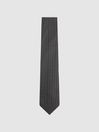 Reiss Charcoal Isola Silk Blend Square Tie