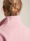 Joules Burnham Pink Funnel Neck Quarter Zip Sweatshirt