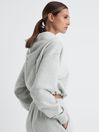 Good American Cotton Blend Cropped Hoodie