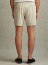 Reiss Stone Newmark Textured Drawstring Shorts