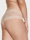 Victoria's Secret Marzipan Nude Cheeky Posey Lace Knickers