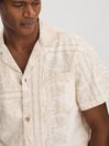 Les Deux Ramie-Cotton Cuban Collar Shirt