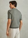 Reiss Sage Rizzo Half-Zip Knitted Polo Shirt