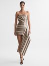 Acler Striped Strapless Mini Dress