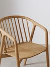 .COM Oak Tacoma Carver Dining Chair