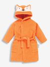 JoJo Maman Bébé Rust Personalised Fox Cotton Dressing Gown