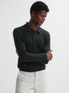 Reiss Forest Trafford Merino Wool Polo Shirt