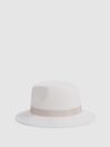 Reiss Ivory Ally Wool Fedora Hat